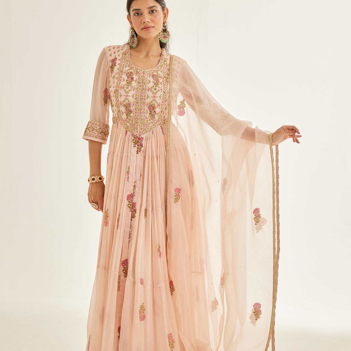 Panelcut Anarkali MHK677