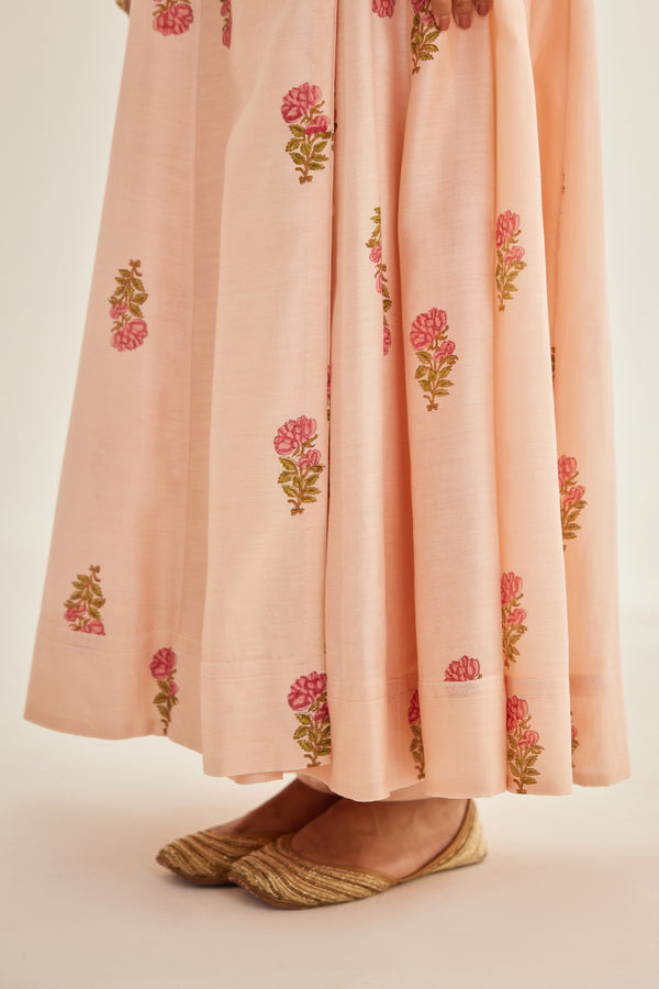 Shell Pink Angrakha Set.