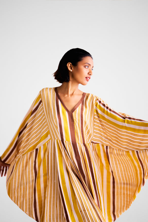 Mustard Kaftan Dress
