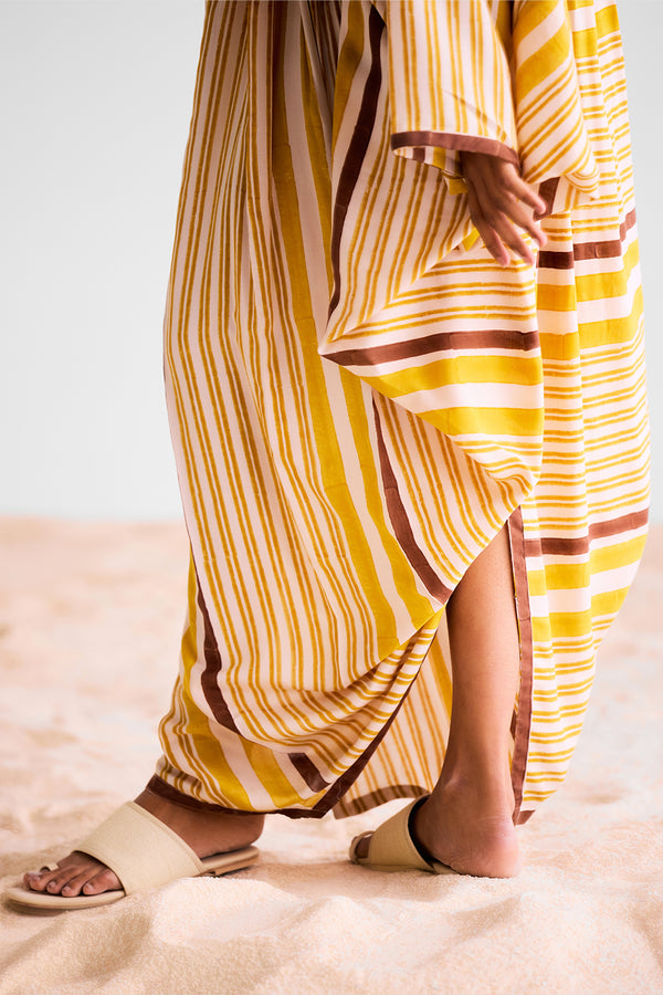 Mustard Kaftan Dress