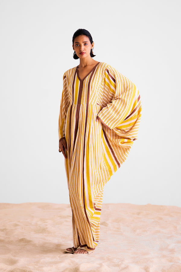 Mustard Kaftan Dress
