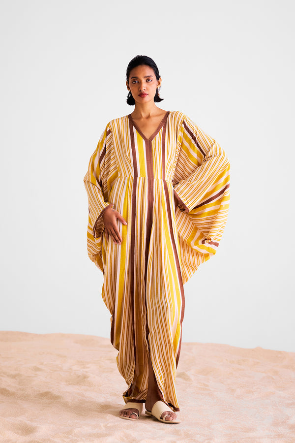 Mustard Kaftan Dress