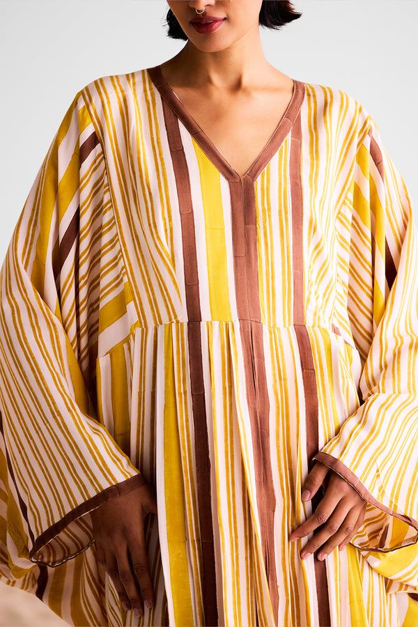 Mustard Kaftan Dress