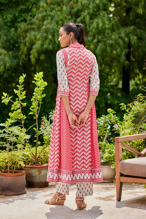 Red Angrakha Set.