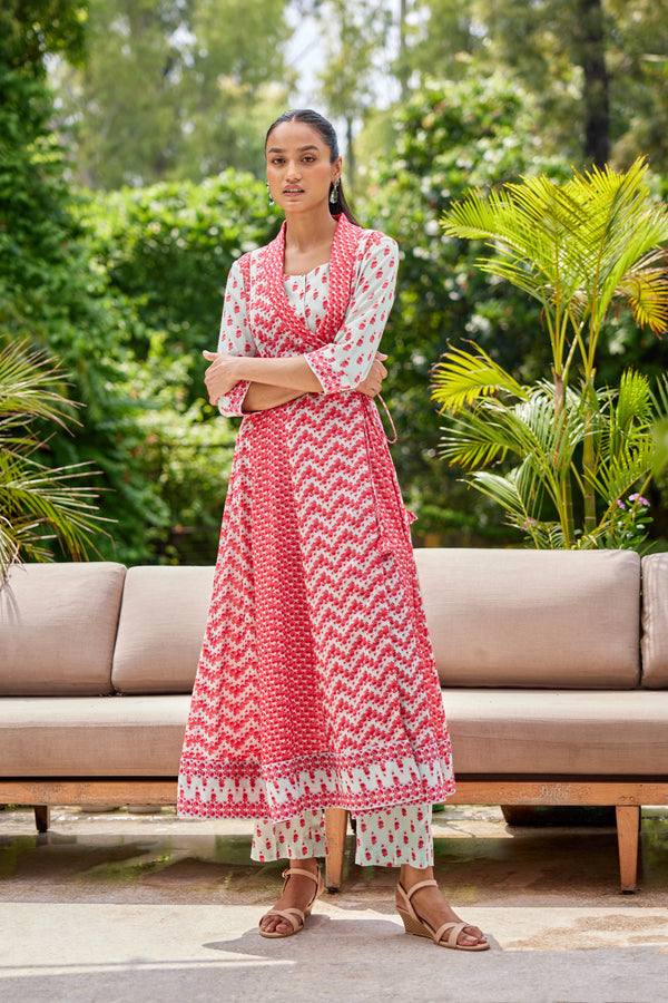 Red Angrakha Set.