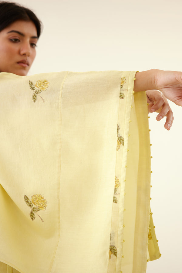 Canary Yellow Kimono Set.