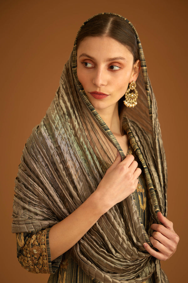 Carbon Black Kurta Set.