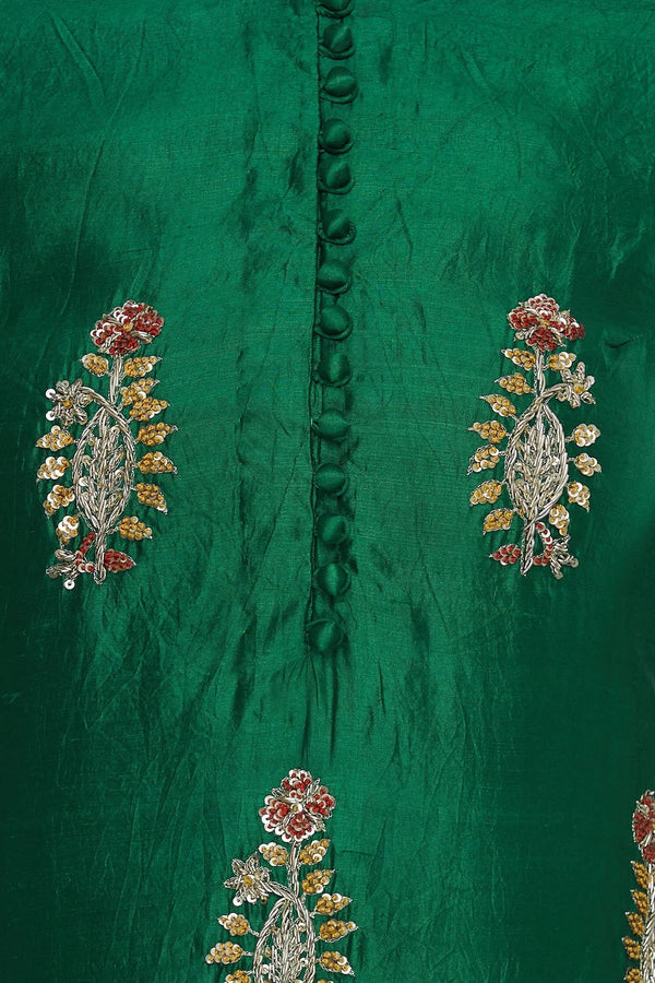 Zardozi work kurta with lehenga & dupatta