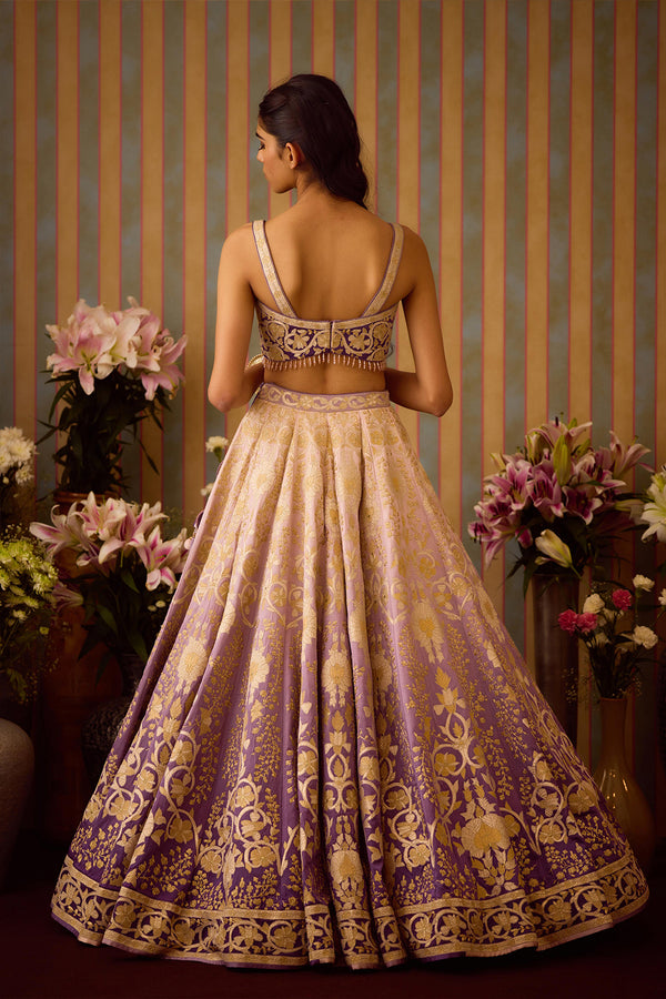 Lilac Mauve Lehenga Set.