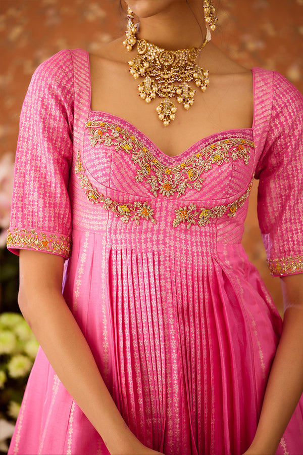 Rose Pink Sharara Set.