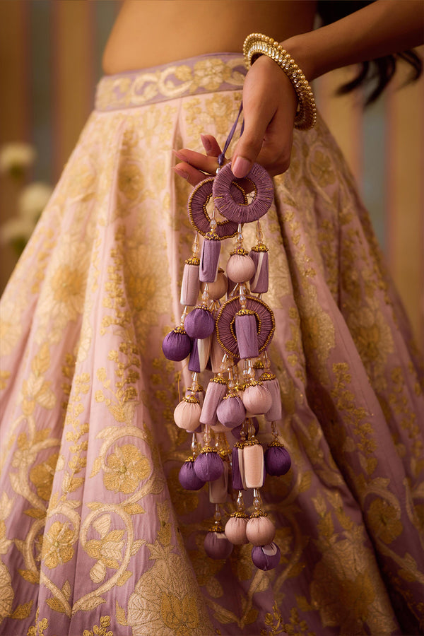 Lilac Mauve Lehenga Set.