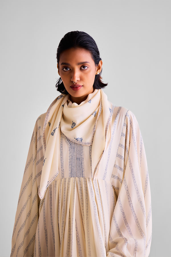 Off-White Kaftan & Scarf