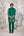 Forest Green Kurta & Waistcoat Set.