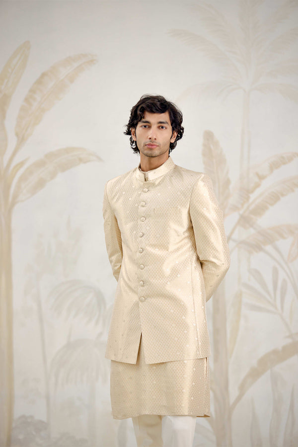 Ivory Kurta & Jacket Set.