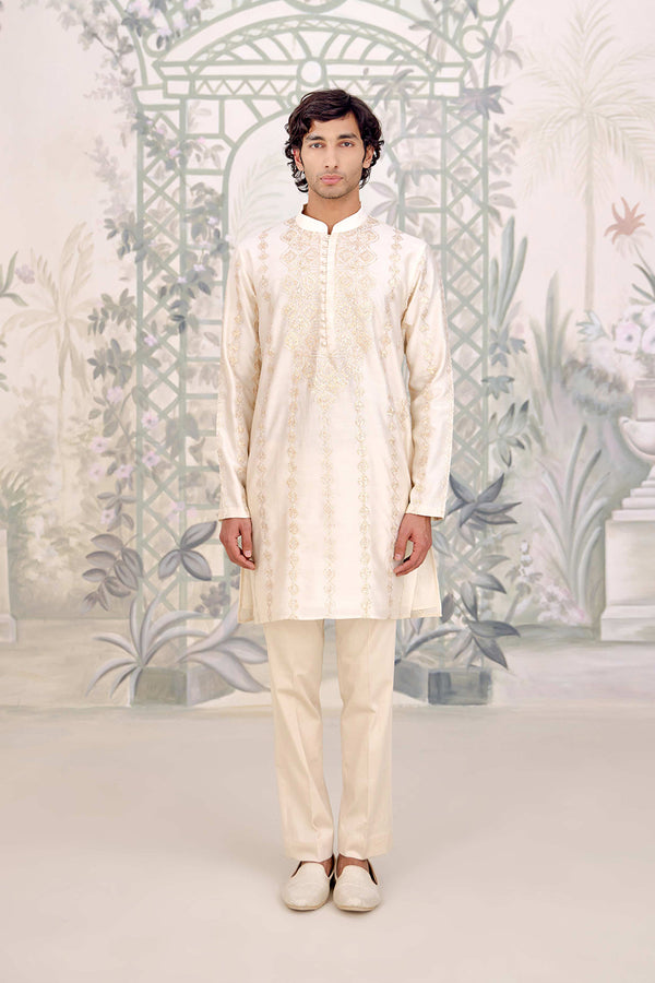 Ivory Kurta Set.
