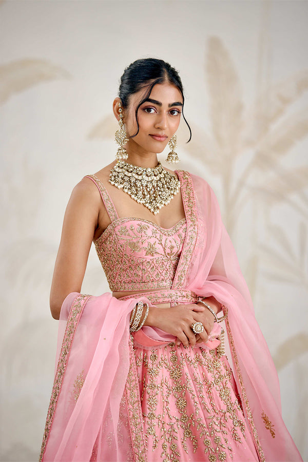 Rose Pink Lehenga Set.