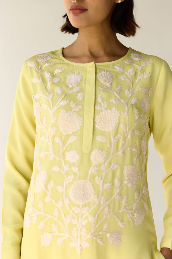 Custard Yellow Kurta Set