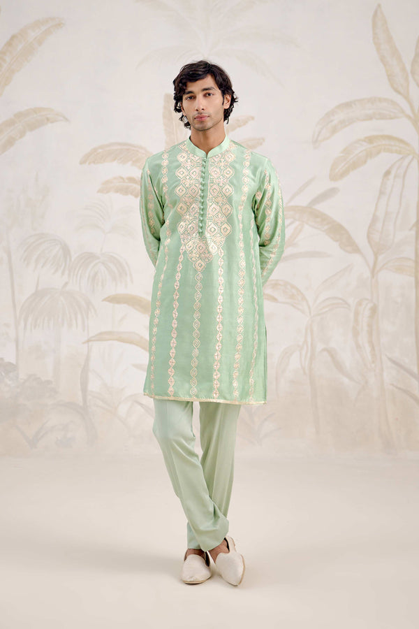 Sea Green Kurta Set.