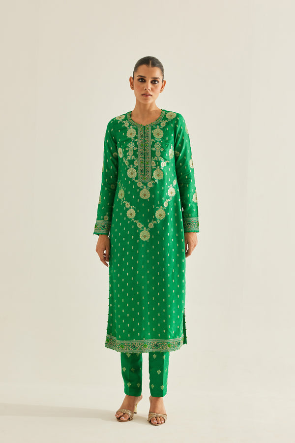 Emerald Green Kurta Set