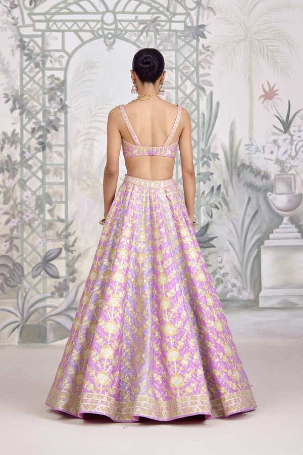 Lavender Frost Lehenga Set.