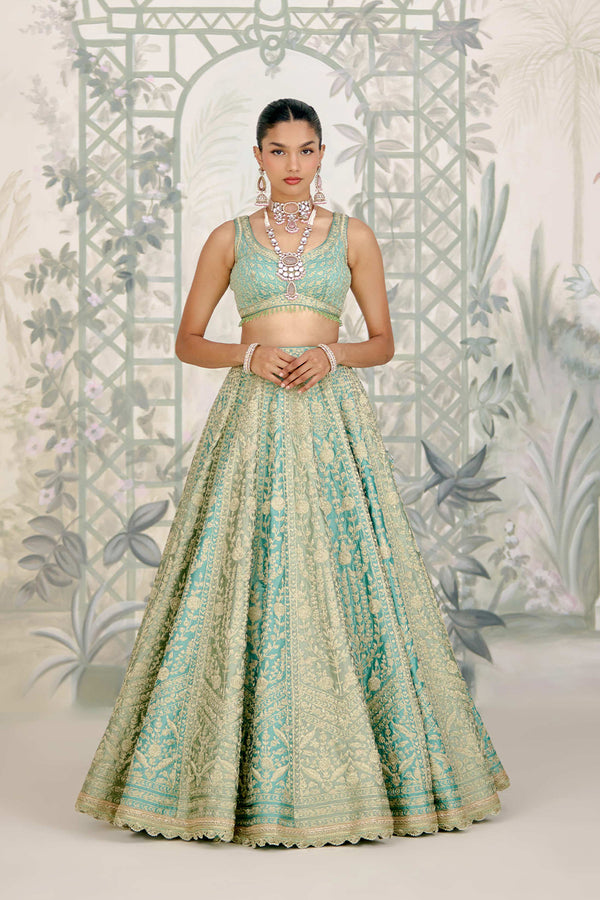 Hemlock Green Lehenga Set.