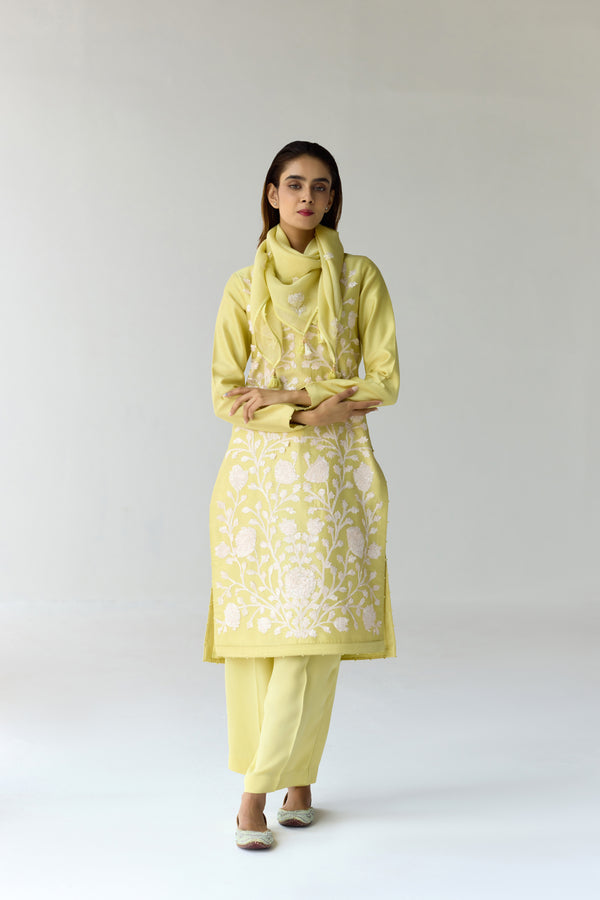 Custard Yellow Kurta Set