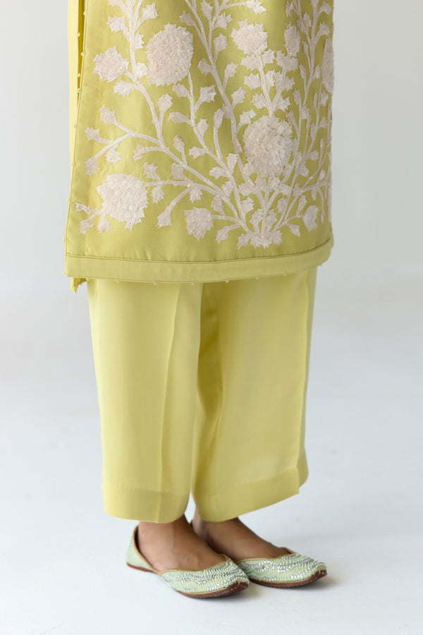 Custard Yellow Kurta Set