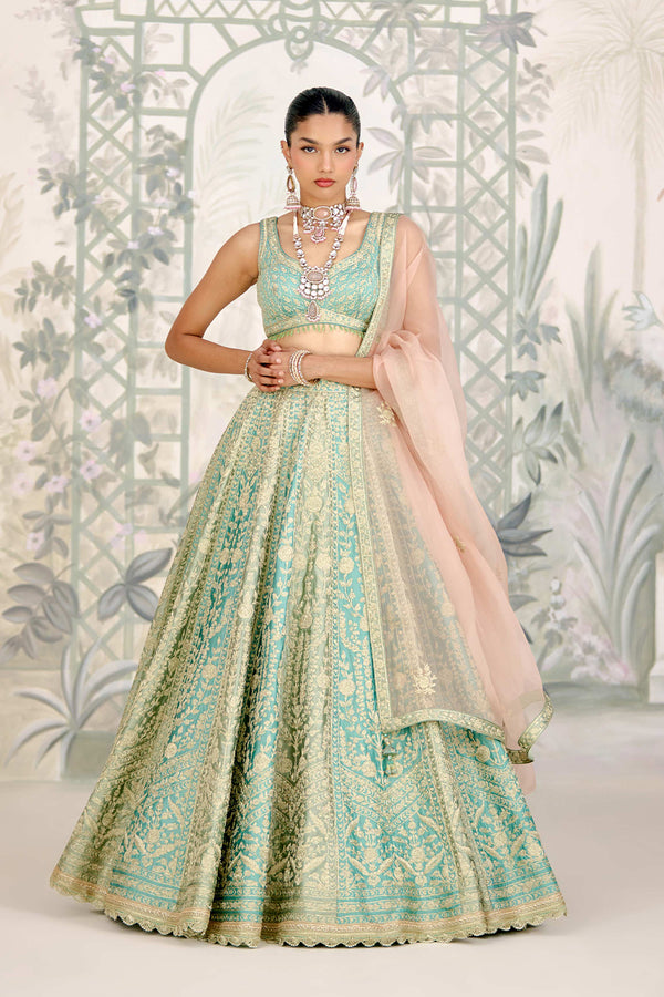 Hemlock Green Lehenga Set.