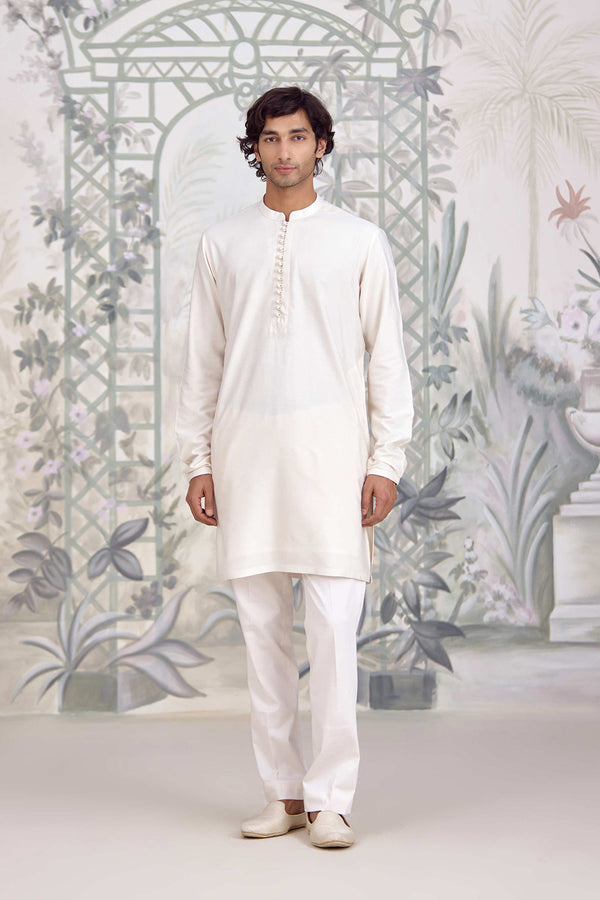 White Kurta Set.