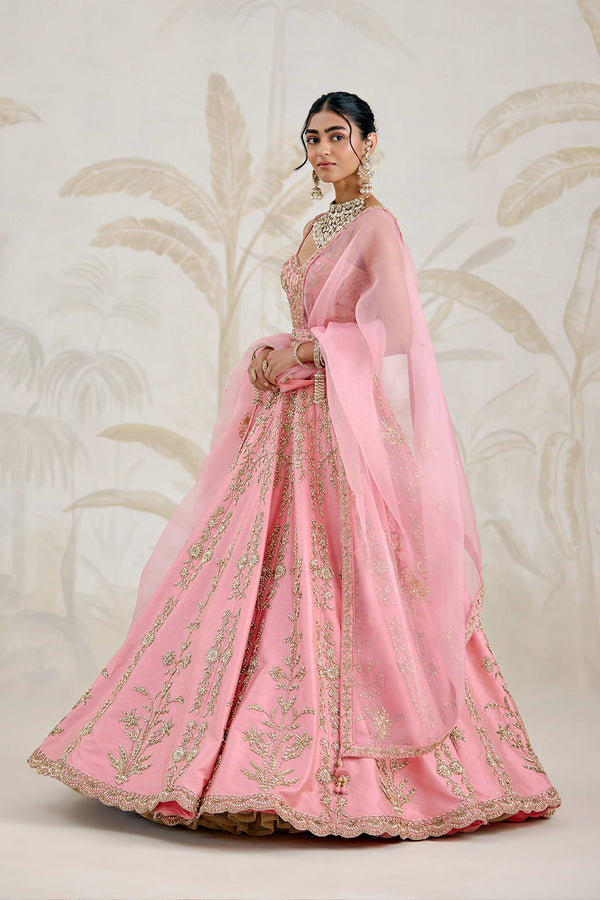 Rose Pink Lehenga Set.