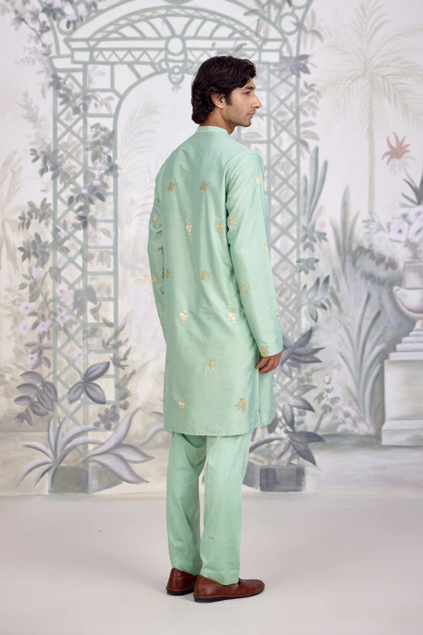 Sea Green Kurta Set.