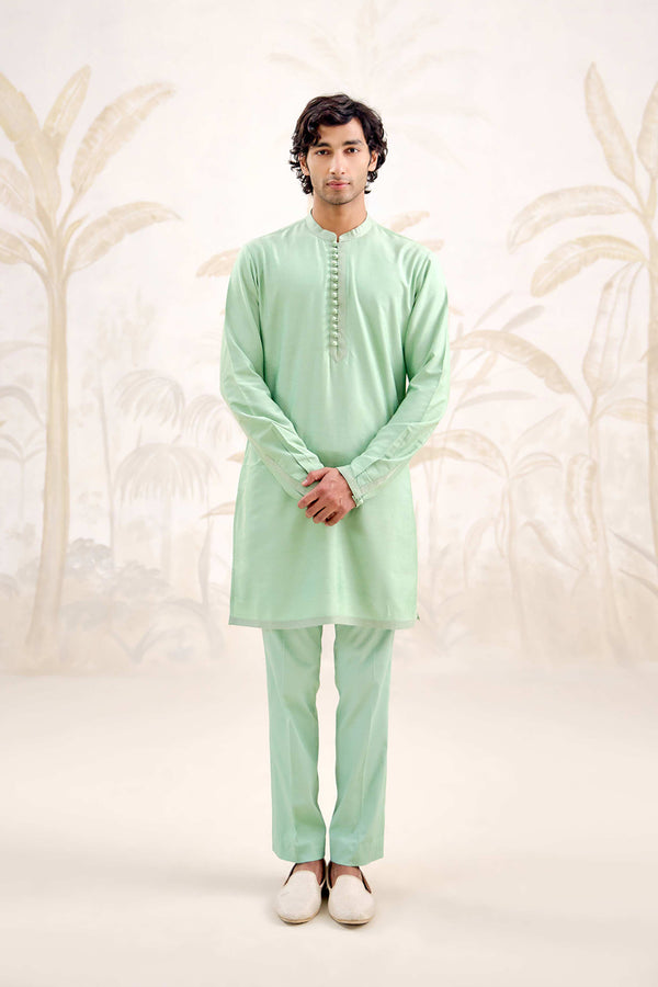 Sea Green Kurta Set.