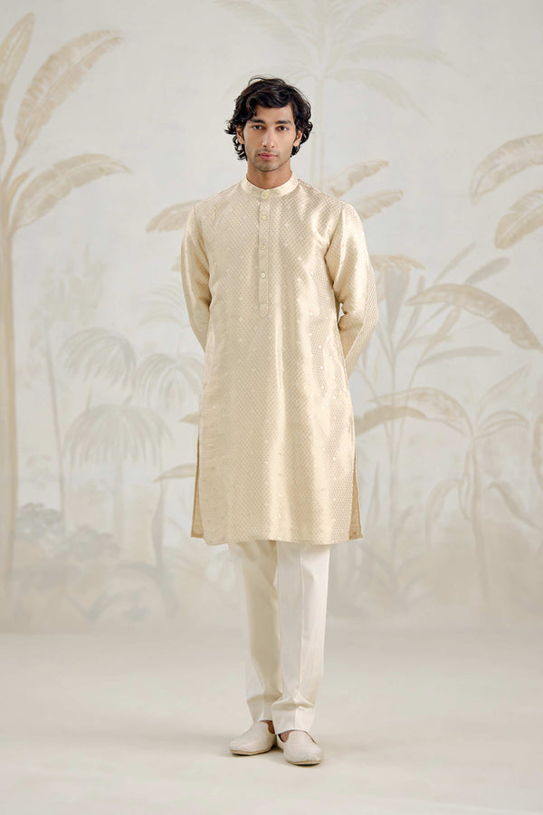 Ivory Kurta & Jacket Set.