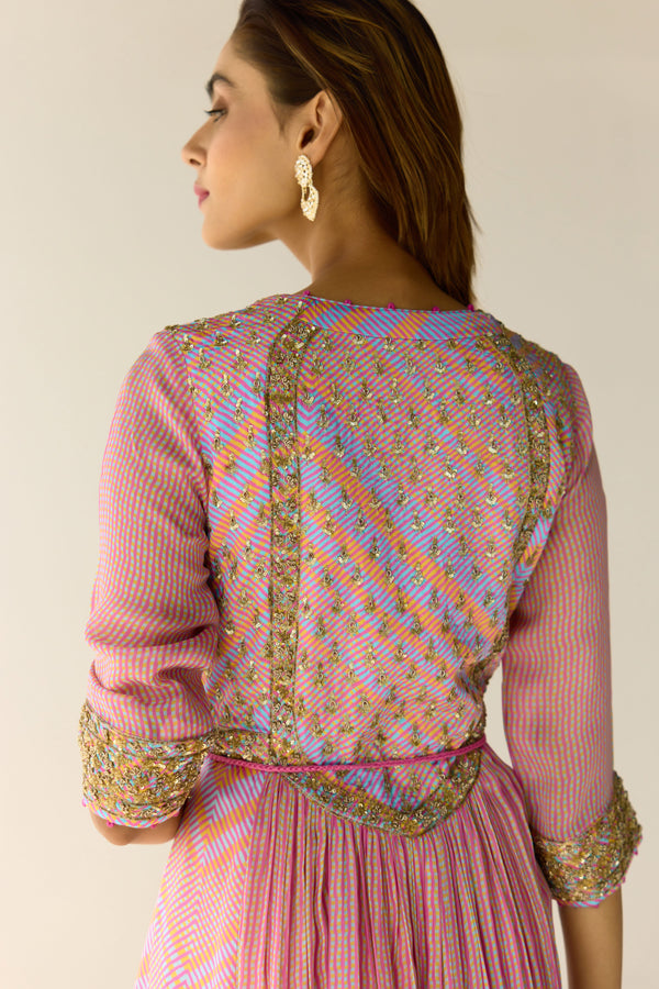 Lilac Anarkali Set