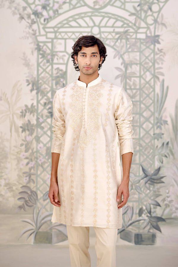 Ivory Kurta Set.