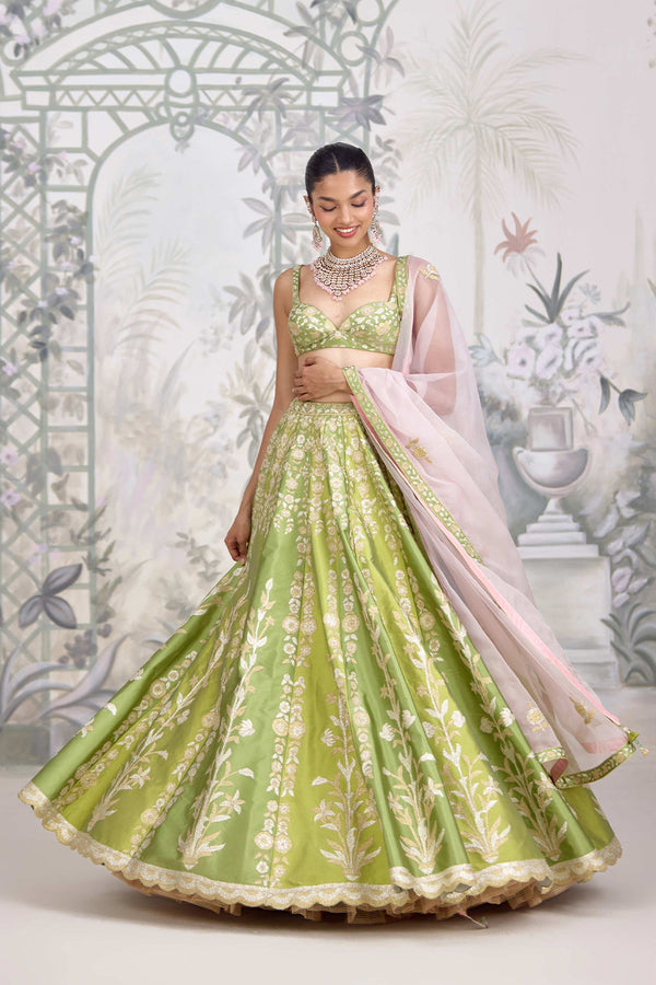 Green Lehenga Set.