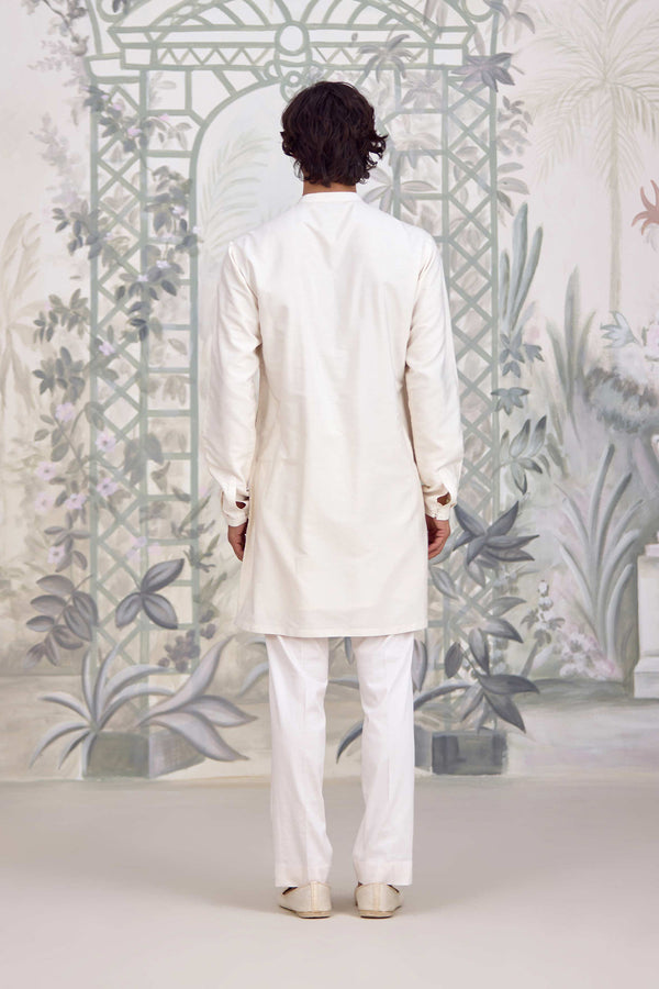 White Kurta Set.