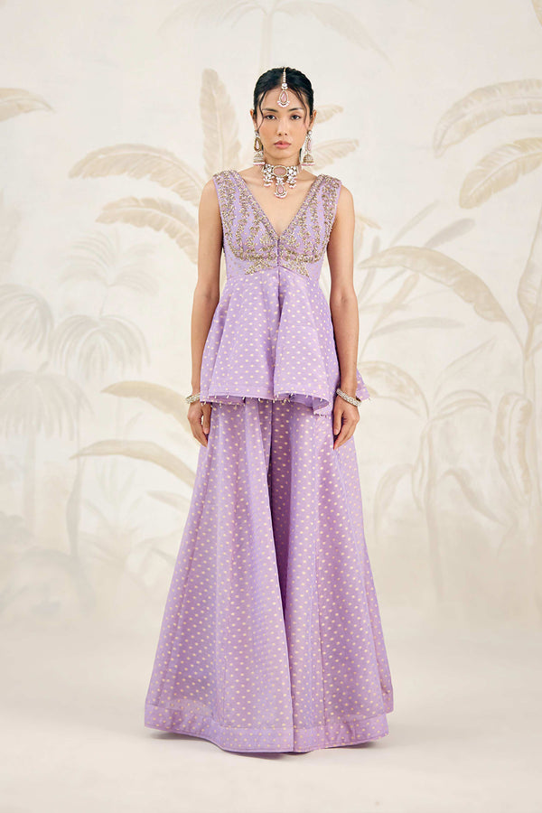 Orchid Lavender Sharara Set.