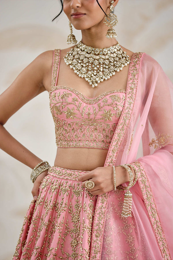 Rose Pink Lehenga Set.