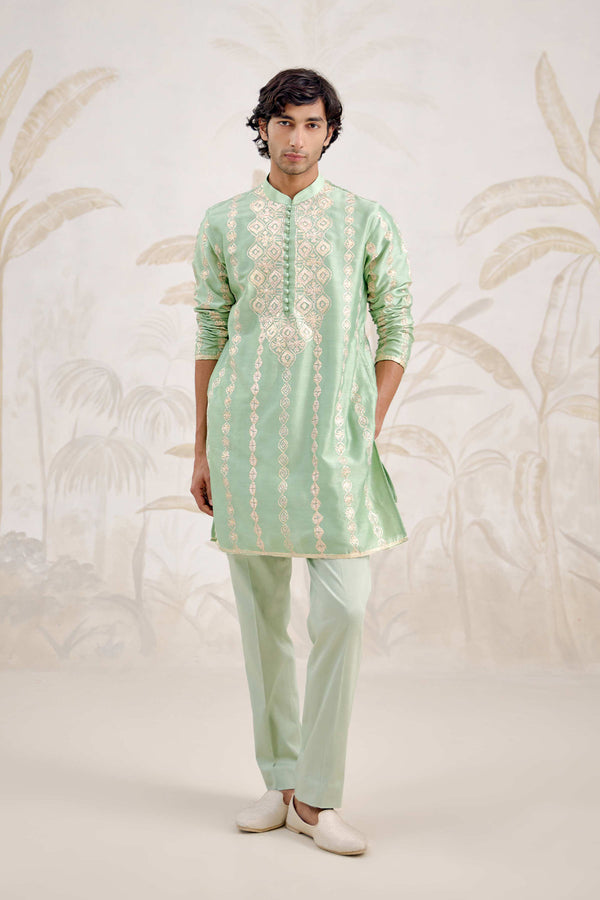 Sea Green Kurta Set.