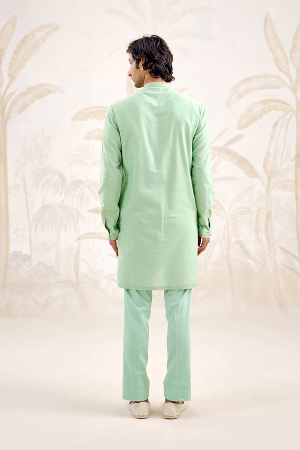 Sea Green Kurta Set.