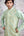 Sea Green Kurta & Waistcoat Set.