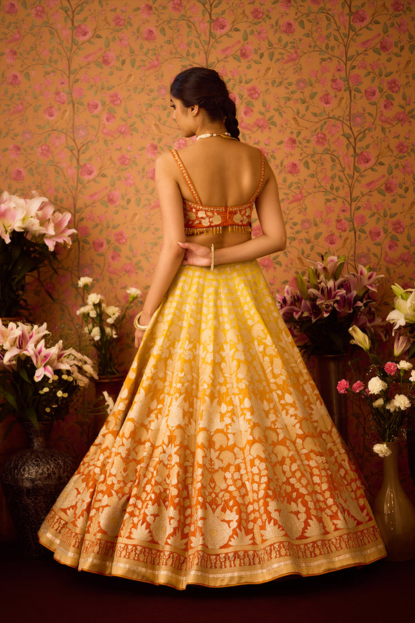 Spectra Yellow Lehenga Set.