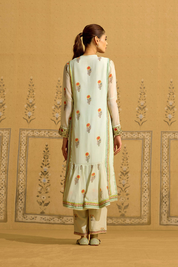 Aqua Blue Kurta Set.