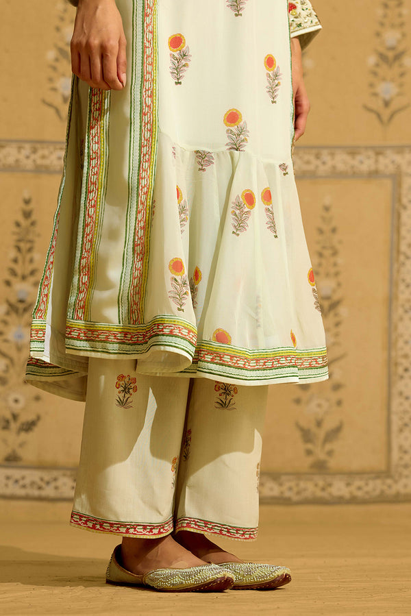 Aqua Blue Kurta Set.
