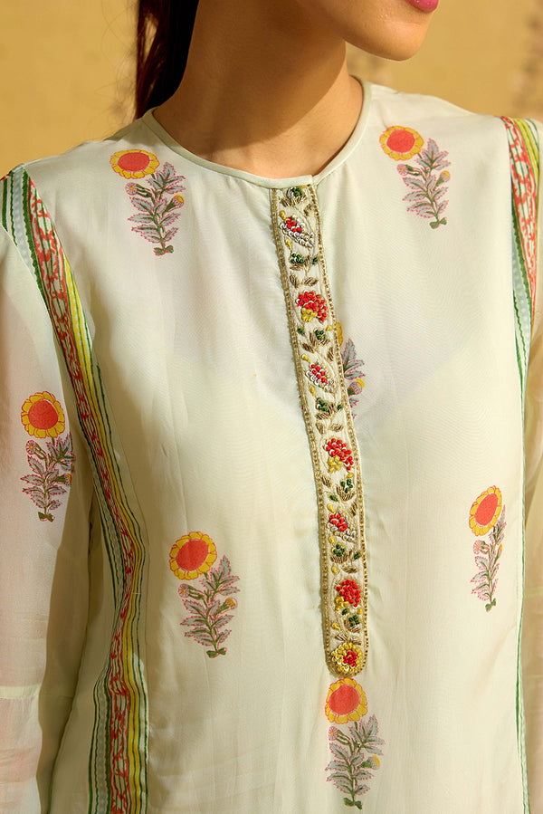 Aqua Blue Kurta Set.