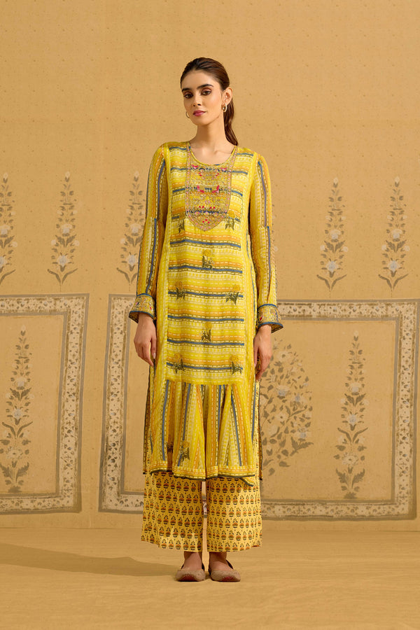 Yellow Kurta Set.