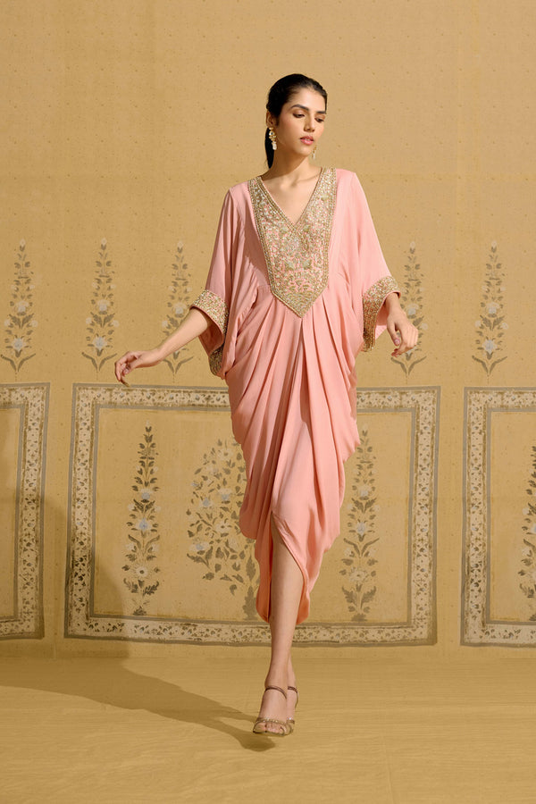Coral Red Kaftan.