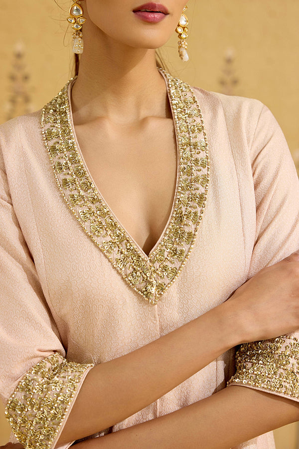 Powder Pink Kurta Set.