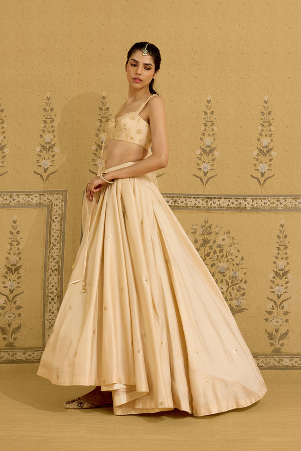 Ivory Lehenga Set